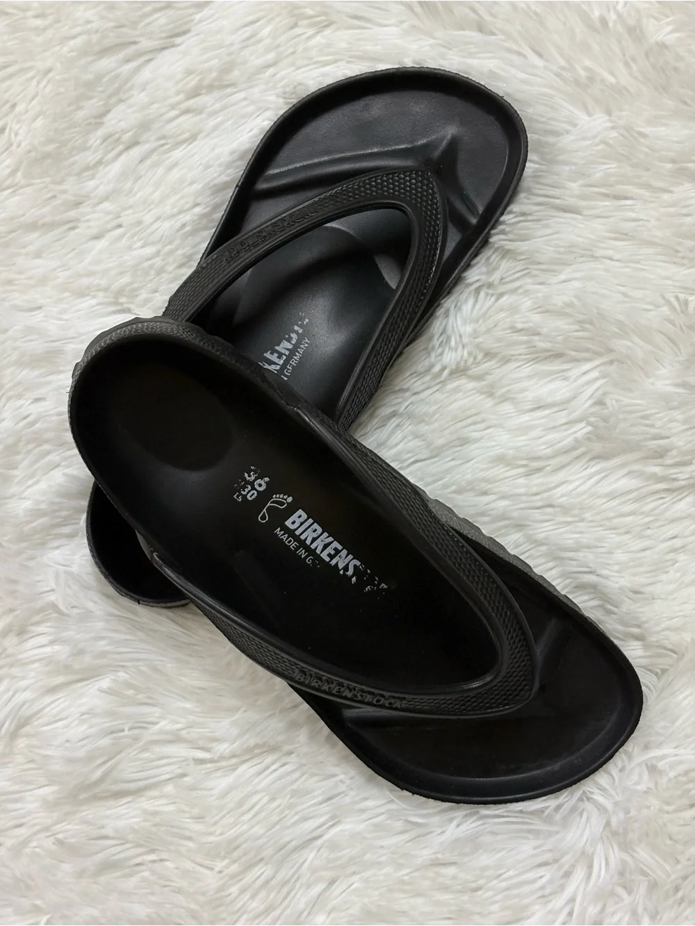 Birkenstock Women's Black EVA Thong Sandals